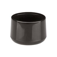 Ferrules for round tubes PVC 28 mm black