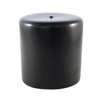 Flexicap round PVC 15x32 mm black