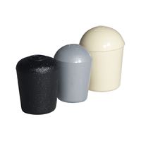 Ferrules for round tubes - heavy duty - PVC 9x13 black