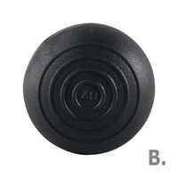 Ferrules for round tubes with enlarged base 22mm black