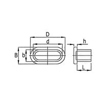 End cap inserts for flat oval tube without ribsdrawing_1