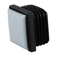 Square end cap inserts with PTFE pad