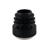 Glides for round tubes with PTFE base 20mm black