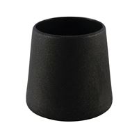 Ferrules for round tubes - heavy duty - PVC 12x17 black