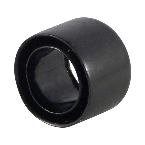 Open (bevel) edge protector caps, dipmoulded, 25X1,2X20mm - black